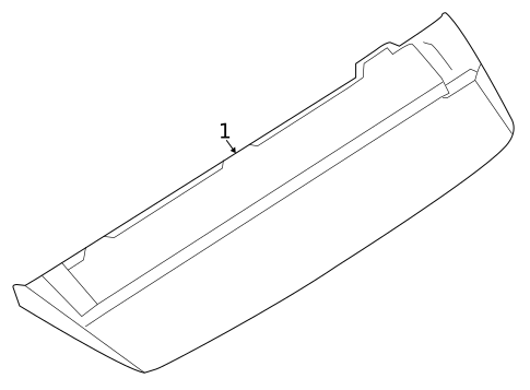 High Mounted Stop Lamp for 2017 Audi RS3 #0