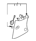 25789452 - Body: Lock Pillar Trim for Buick: Terraza | Chevrolet: Uplander | Pontiac: Montana | Saturn: Relay Image