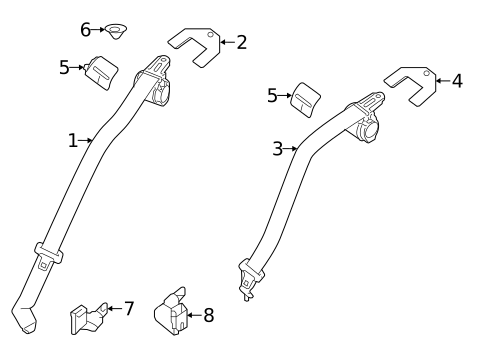 Seat Belt for 2016 Nissan Sentra #1