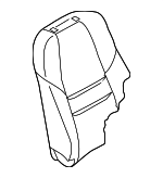 TK48881312A - Body: Seat Back Cover for Mazda: CX-9 Image