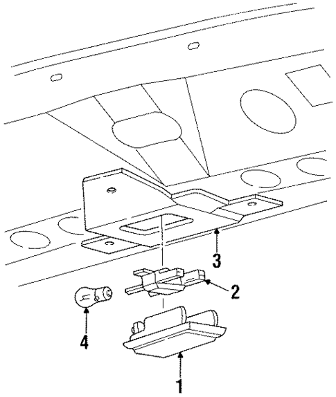 Overhead Console for 1995 Ford Windstar #2