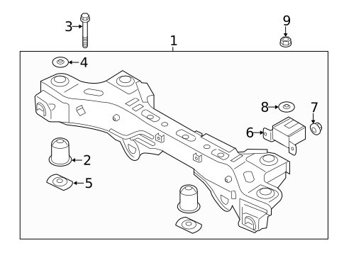 Suspension Mounting for 2017 Hyundai Santa Fe #2