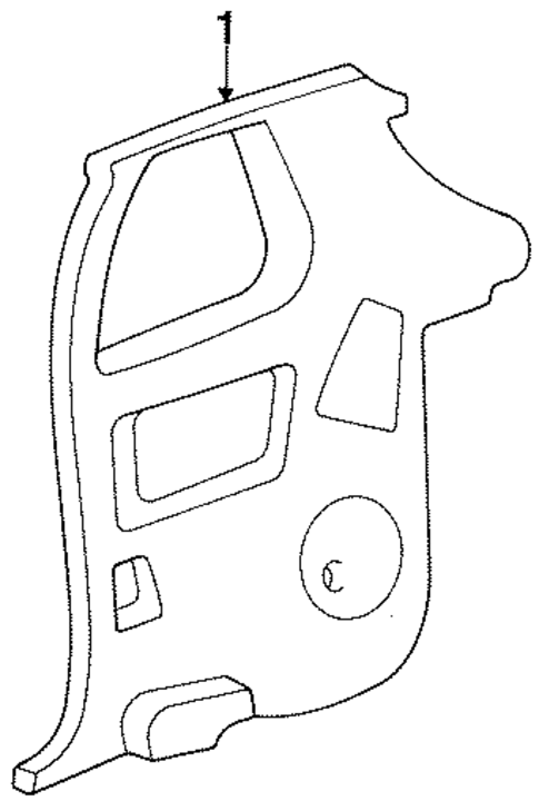 Interior Trim - Quarter Panels for 1991 Dodge Shadow #1