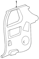 5241974 - Body: Quarter Trim for Mopar Image