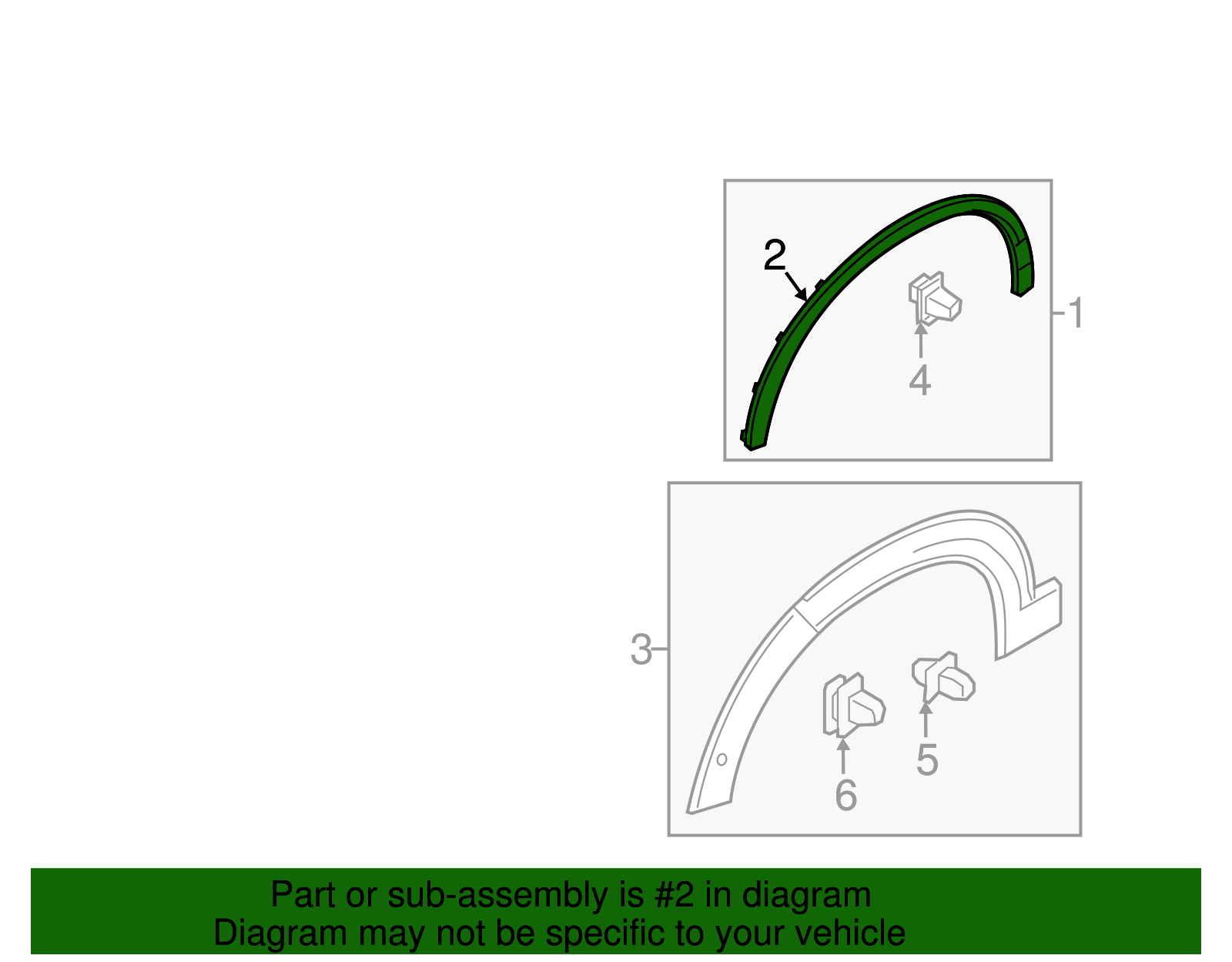 2016-2025 Volvo XC90 Fender Flare 40017343 | OEM Parts Online