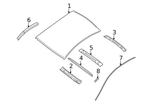 Roof & Components for 2012 Nissan Altima #2