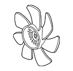 38611RMXA51 - Cooling System: Fan Blade for Honda: Civic, CR-V Image