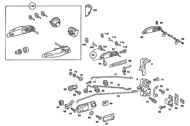 1237230469 - : Pullrod for Mercedes-Benz: 280C, 280CE Image