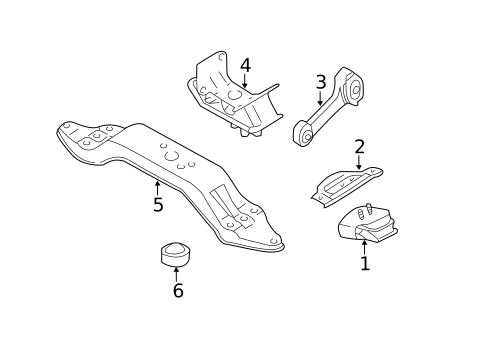 Engine & Trans Mounting for 2009 Subaru Impreza #4