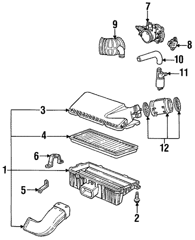 94411001610 - Engine: Air Cleaner Assembly for Porsche Image