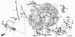21516RWE000 - Transmission - Automatic: STAY, TEMPERATURE SENSOR CONNECTOR (ATF) for Honda Image