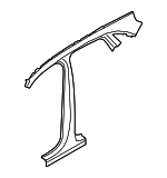 PAB809220GRV - Body: Center Pillar for Porsche: Cayenne Image