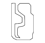 95880923700GRV - Body: Striker Plate for Porsche: Cayenne Image