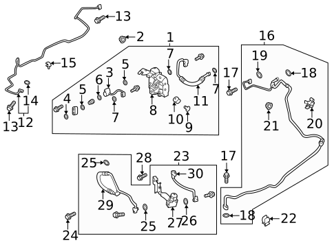 Hoses & Lines for 2023 Subaru Crosstrek #0