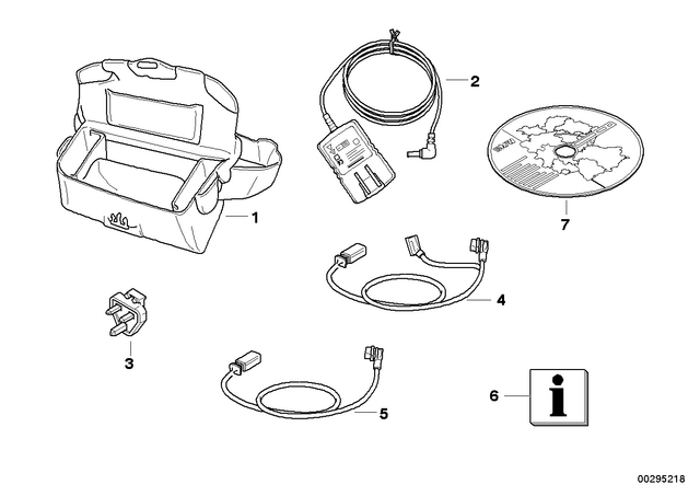 71607686670 - Navigation &amp; Communication: Connect.Cable for Navigation System - Ii/iii for BMW-Motorrad Image