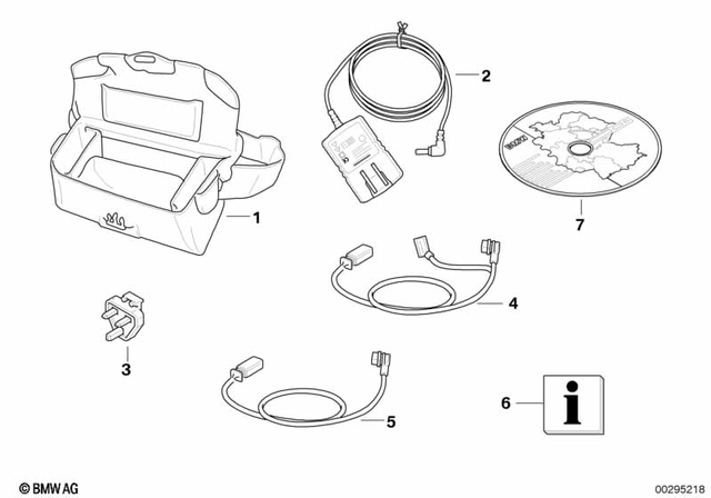 71607686670 - Navigation &amp; Communication: Connect.Cable for Navigation System - Ii/iii for BMW-Motorrad Image