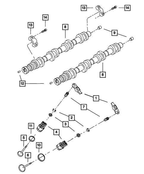 Camshaft and Valve for 2008 Chrysler Aspen #0
