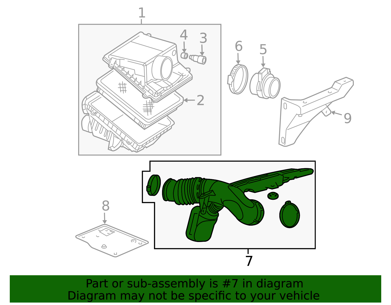 2007-2014 GM Air Cleaner Outlet Duct 15901934 | OEM Parts Online