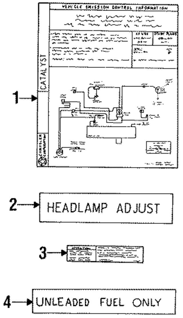 4591131 - Body: Emission Label for Mopar Image