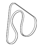 19230RMX003 - : 2013 Acura ILX - Belt, Water Pump (Bando) for Acura: ILX Image