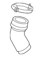 1K0145838AE - Cooling System: Elbow for Volkswagen: GTI, Jetta, Rabbit Image