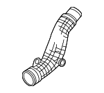 1K0145828AC - Belts &amp; Cooling: Inter-cooler Pipe for Volkswagen Image