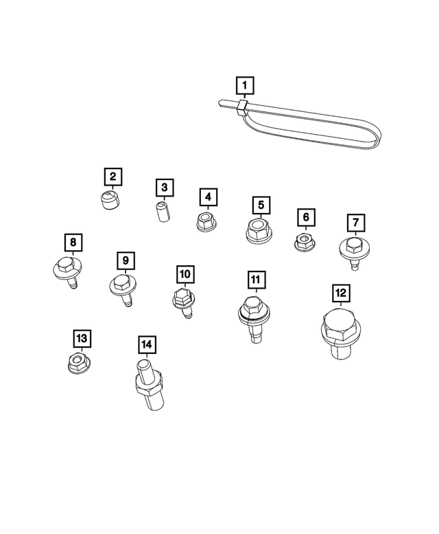 52122364AA - Electrical: Seat Adjuster End Cap for Mopar Image image