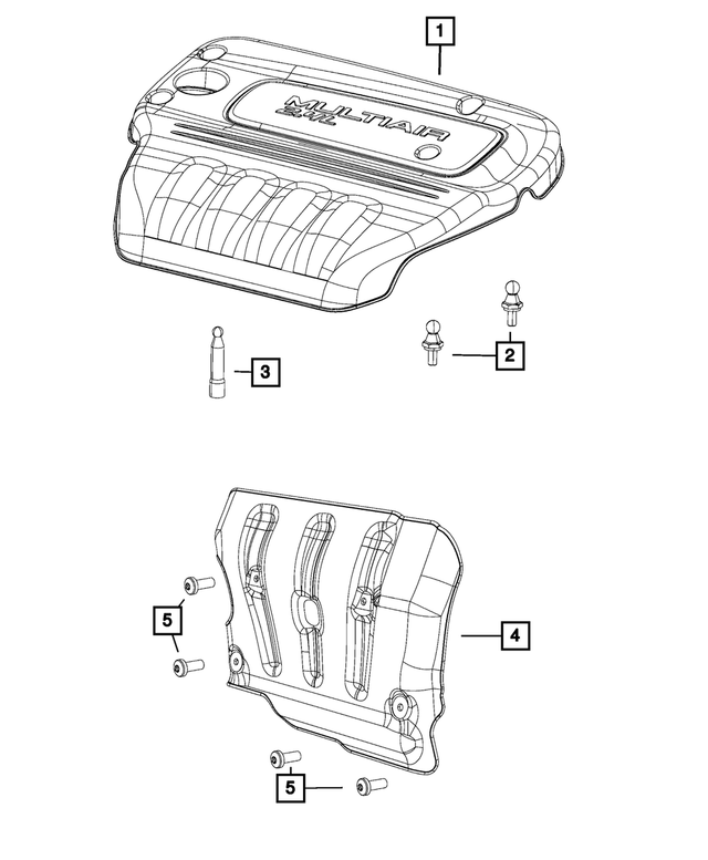 6510684AA - 2.4L Gas; Engine: Ball Stud for Chrysler: 200 | Dodge: Dart | Fiat: 500X | Jeep: Cherokee, Compass, Renegade | Ram: ProMaster City Image
