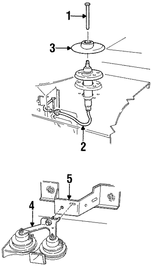 Antenna & Radio for 1997 Ford Mustang #0