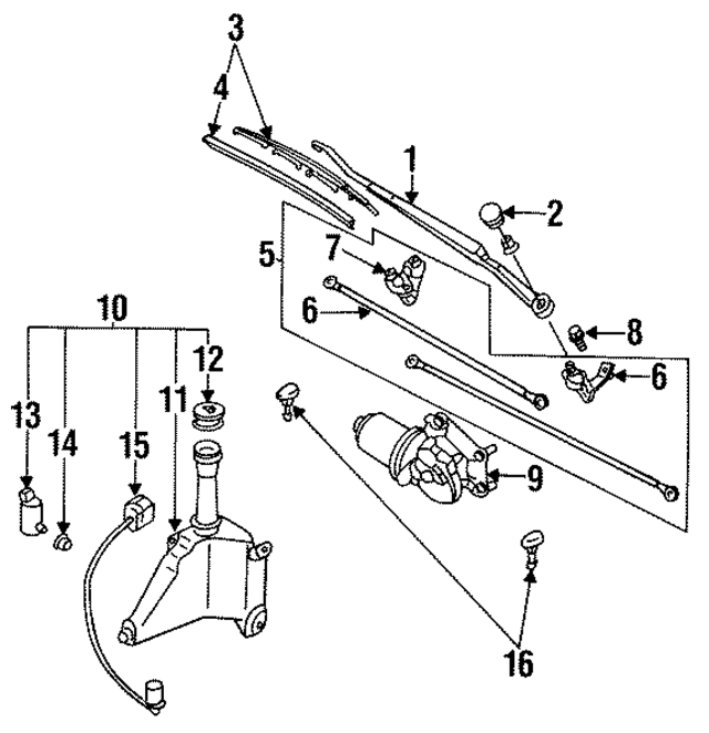 GA2A67321 - : Wiper Arm for Mazda Image