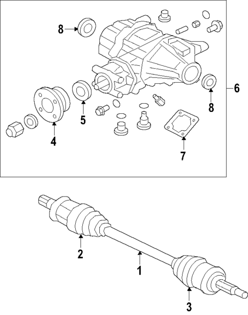 Differential for 2017 Mitsubishi Lancer #0