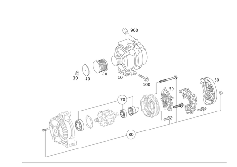 Alternator for 2012 Mercedes-Benz E350 #0
