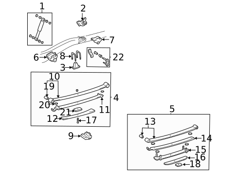 Rear Suspension for 1999 Toyota Tacoma #1