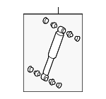 48531A9040 - : 2001-2004 Toyota Tacoma - Shock Absorber for Toyota: Tacoma Image