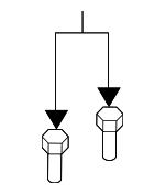 6509101AA - Body: Hinge Bolt for Jeep: Wrangler, Wrangler JK Image