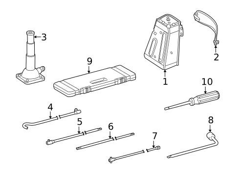 Jack & Components for 2023 Lexus LX600 #0