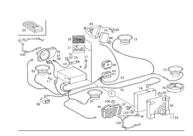 38203686 - Electrical System: Radio for Mercedes-Benz Image image