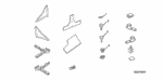 938910602007 - Accessory Components: SCREW-WASHER (6X20) for Honda Image