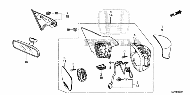 Mirror (1) for 2016 Honda Accord #0