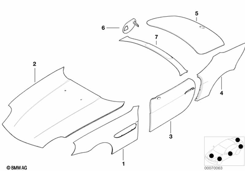 Outer Panels for 2002 BMW BMW ALPINA V8 #0