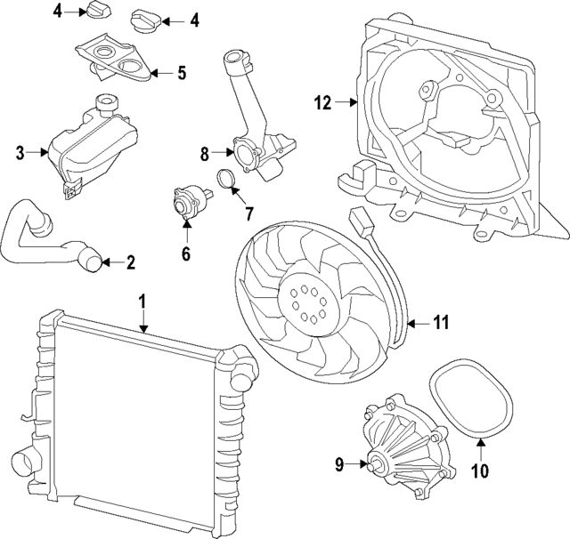 99110615705 - Cooling System: Reservoir for Porsche Image