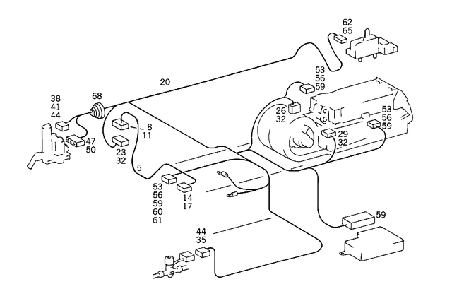 1405409809 - Electrical Equipment and Instruments: Line for Mercedes-Benz: 300SD, 400SE, 400SEL, 500SEL, 600SEL, S420 Image image
