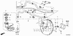 46406T2AA00 - Chassis: STAY, MASTER POWER TUBE for Honda Image