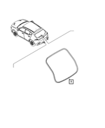 68725244AA - Doors, Door Mirrors and Related Parts: Liftgate Opening Weatherstrip for Mopar Image
