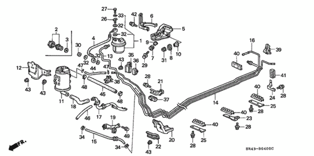 Fuel Pipe (1) for 1992 Honda Civic #0