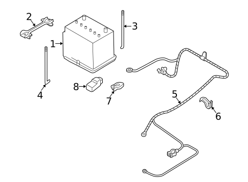Battery & Related Components for 2005 Subaru Baja #0