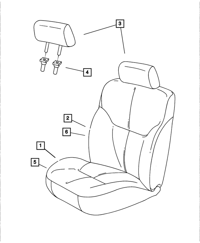 1DA171L2AA - Interior Trim: Front Seat Back, Left for Mopar Image