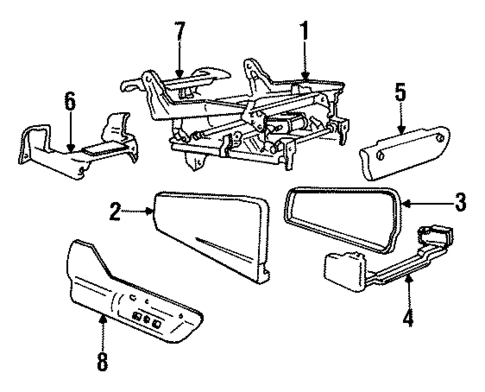 Tracks & Components for 1994 Dodge Caravan #1