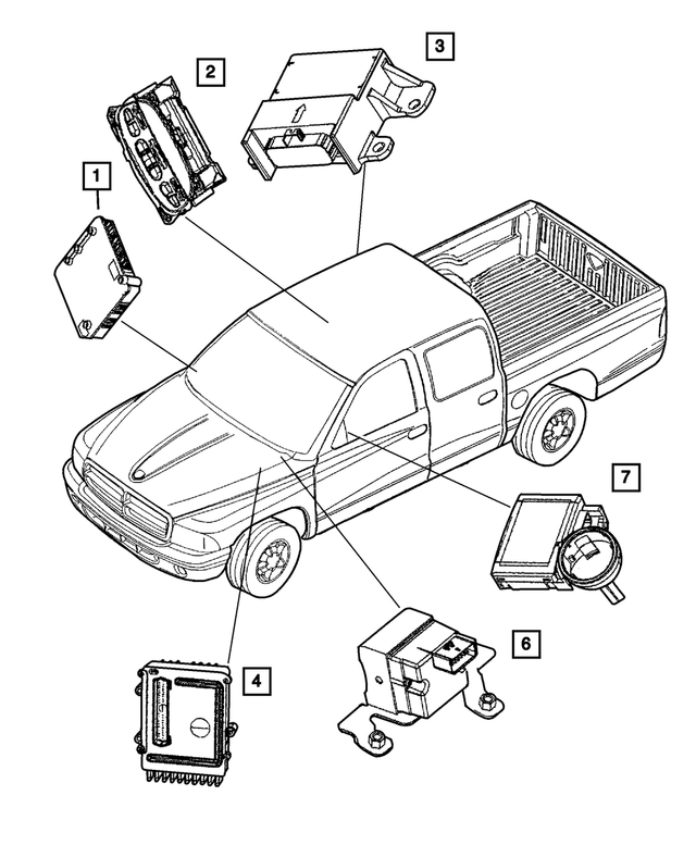 « 56049130AB –  : Boussole/température Module pour Mopar Image »