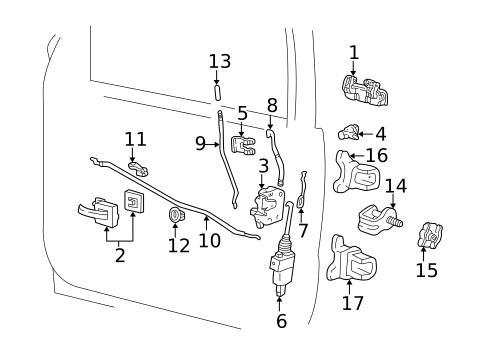 Lock & Hardware for 1999 Ford Explorer #0